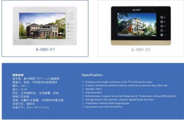 Touch Screen Video Apartment IP VDP