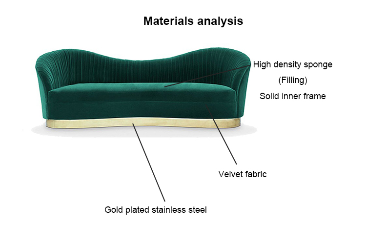 velvet sofa living room furniture