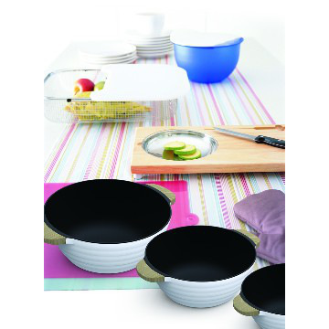 aluminum ceramic die cast wok