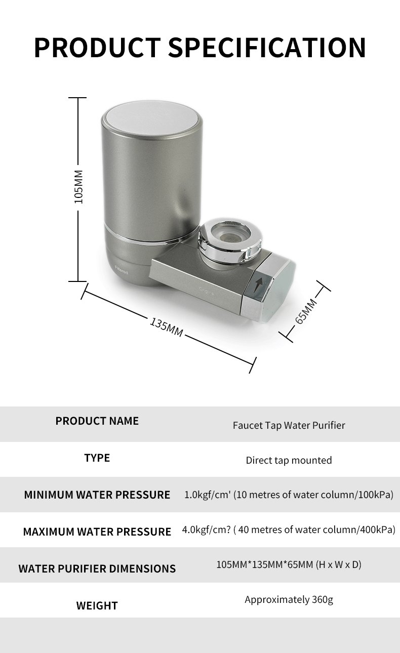 Vertical Faucet Water Purifier