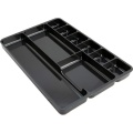 9-Section Drawer Organizer Black