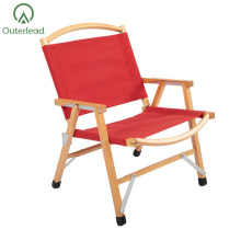 Couleur de la nature Meuble en tissu rouge Plage chaise basse