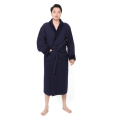 Robô de veludo de algodão Spa Robe de lapela