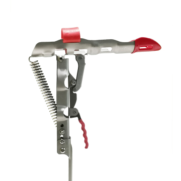 Red Stainless Steel Fishing Rod Holder with Automatic Tip-Up Hook Setter Spring - New Design Rack Bracket