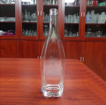 Bar top metalization decal label brandy super flint glass crystal empty bottle 70cl