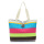 Large canvas tote bag with zipper