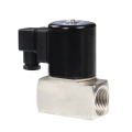 Normally Closed Stainless Steel Solenoid Valve: 24VDC Electric Valve for Air, Water, and Fuel Applications