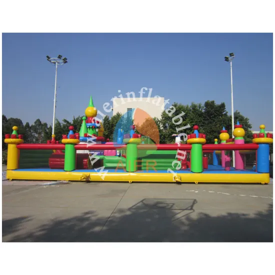 Popular inflatable playground for kids and adults cartoon inflatable playground for sale
