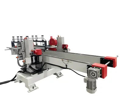 Fish bone floor sawing machine
