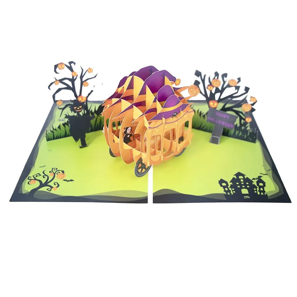3D Halloween greeting card