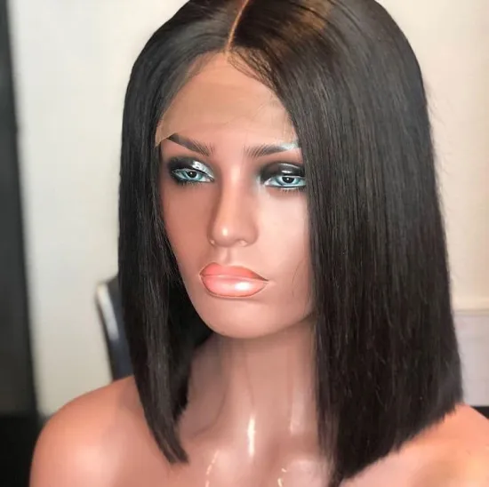 Sunlight Straight 150% Density High-Quality Lace Bob Wigs Human Hair  Short Bob Wig elegant human hair wigs