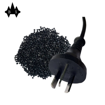 Огнестойкие черные пластиковые гранулы из ПВХ для заглушек