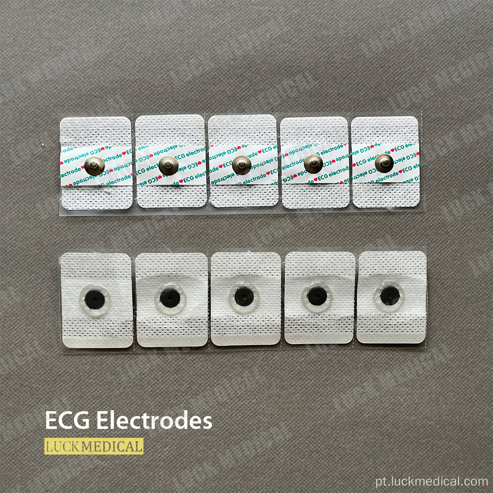 Almofadas de eletrodo ECG de ECG descartáveis