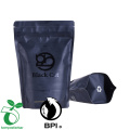 Custom printed 100% biodegradable plastic packaging bags with zipper for coffee