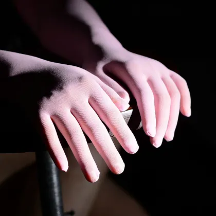 Women's Seamless Five Finger Gloves Sexy Sunscreen Sleeve Driving Gloves Guantes Smooth Pantyhose Erotic Fetish Long Gloves