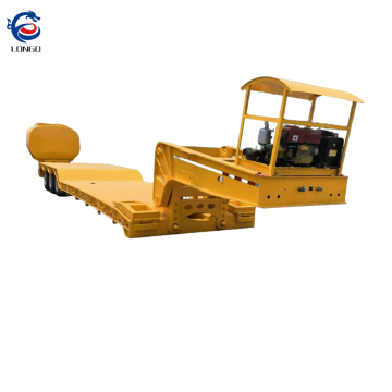 3 Axle Hydraulic Removable Gooseneck Lowbed Semi Trailer