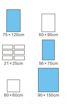 High absorption capacity Delivery set Surgical Drapes