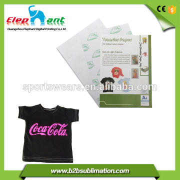 A4 size Silicon Glue heat press transfer laser paper for mug, bag
