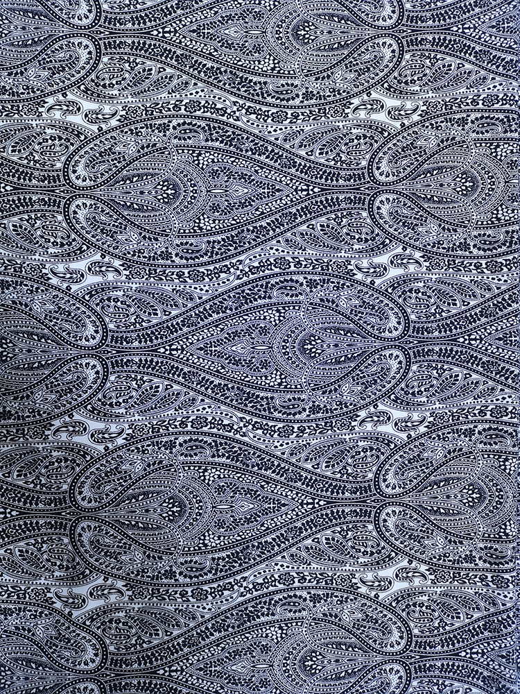 Black&White Rayon Twill 3024S Printing Woven Fabric