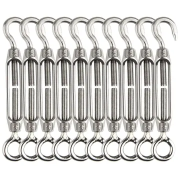 304 Stainless Steel Turnbuckle: Heavy Duty Wire Rope Tension Cable Railing Kit
