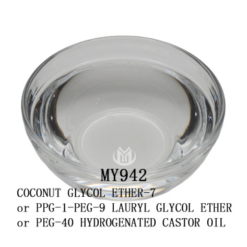 COCONUT GLYCOL ETHER-7 or PPG-1-PEG-9 LAURYL GLYCOL ETHER or PEG-40 HYDROGENATED CASTOR OIL