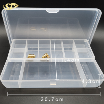 SUPERIORFISHING PP Plastic Two-Layer Fishing Tackle Box - 207*114*43mm