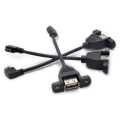 B Man till USB2.0 Panelmonteringsförlängningskabel
