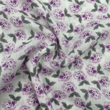 Patrón floral anti estático textil de rayón puro