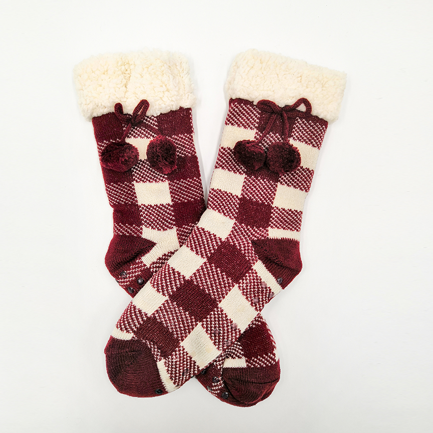 Classical women sherpa home socks