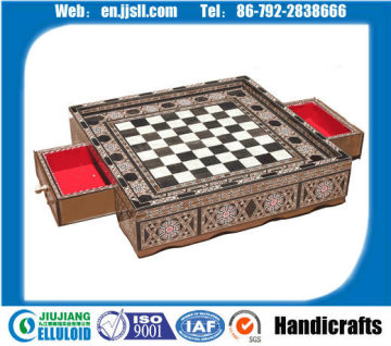 Celluloid decorative sheet for chessboard