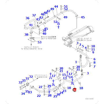 WA900L-3 Loader Pipe 427-16-21283