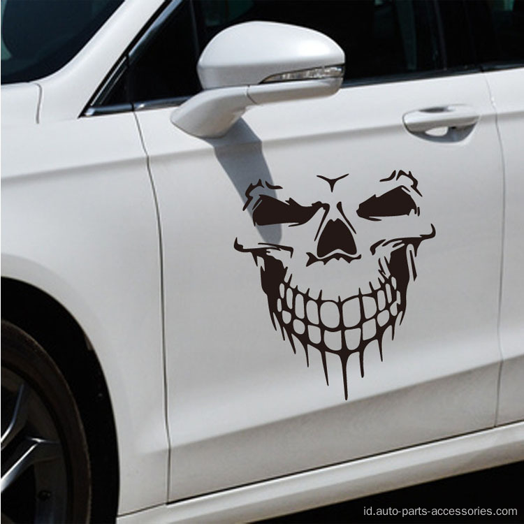 Jual Stiker Mobil Hood Reflektif Tengkorak Panas