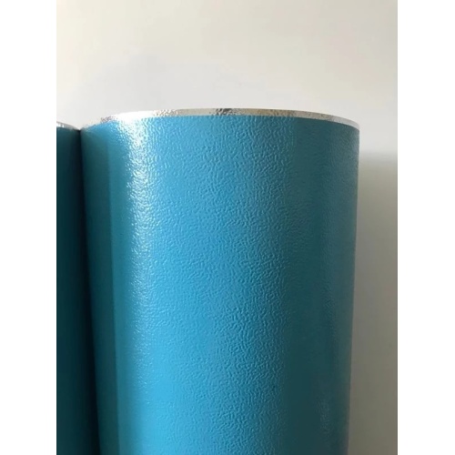 Embossed polysurlyn moisture barrier aluminum jacket coil