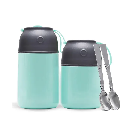 Double-Walled Vacuum Insulated 650ml Food Flask: Premium Stainless Steel Lunch Box
