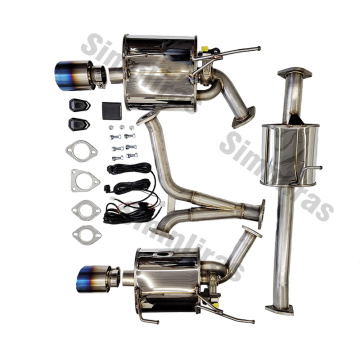 Cat-Back di scarico per Honda S2000 00-05 in fibra di carbonio/punte in titanio Controller valvola opzionale