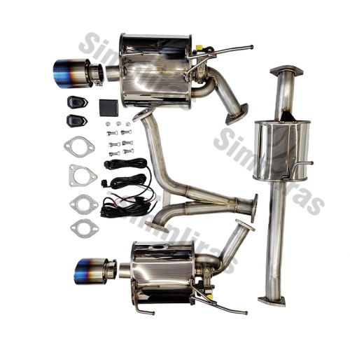Cat-Back di scarico per Honda S2000 00-05 in fibra di carbonio/punte in titanio Controller valvola opzionale