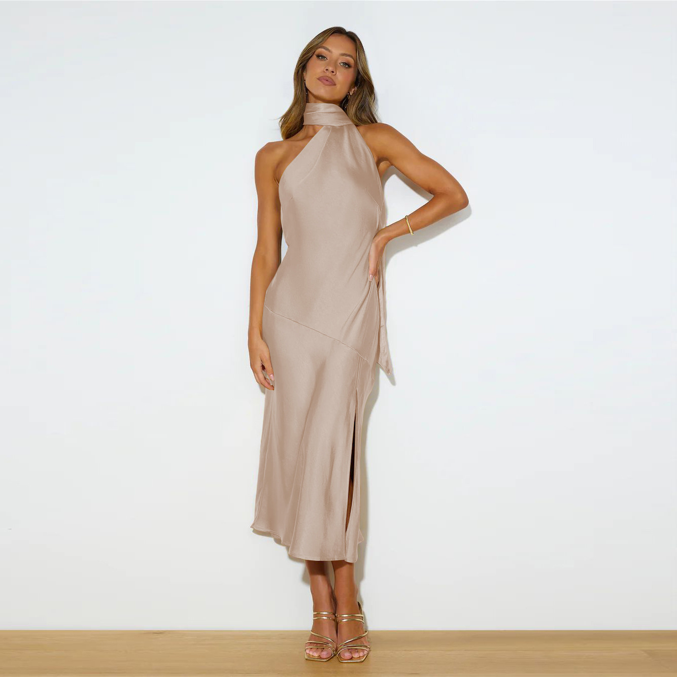 Custom Sexy Midi Dress sleevless