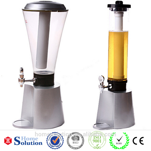 LED flashling light Beer towers ice tube connected used for beer cooling dispensers