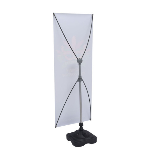 wind resistance filled water base x banner stand