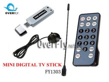 Fy1303 Digital Tv Stick A / V Format Auto-scan At 6 / 7 / 8 Mhz
