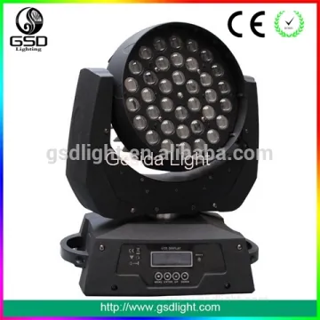 36pcs RGBW 4in1 led zoom lighting / LED moving head wash light with CE RoHs warranty