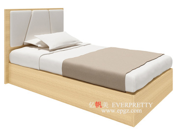 Modern Hotel Furniture Wood Single Bed Student Dormitory Bedroom Set with Mattress for Sales