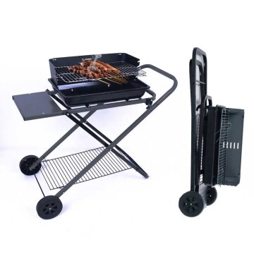 Folding Design Camping Bbq Grill Adjustable Barbecue Height Outdoor Charcoal Foldable Bbq Barbecue Grill