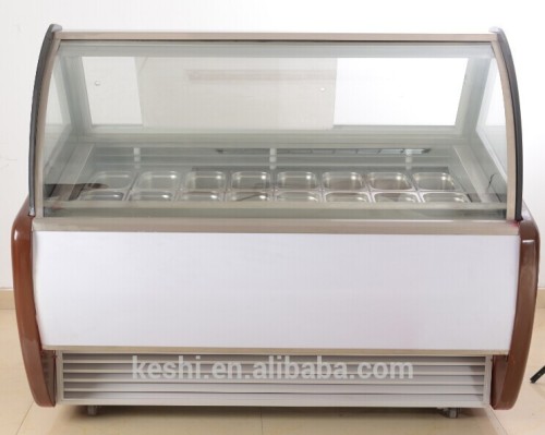 ice cream refrigerator/ showcase with imported compressor and motor