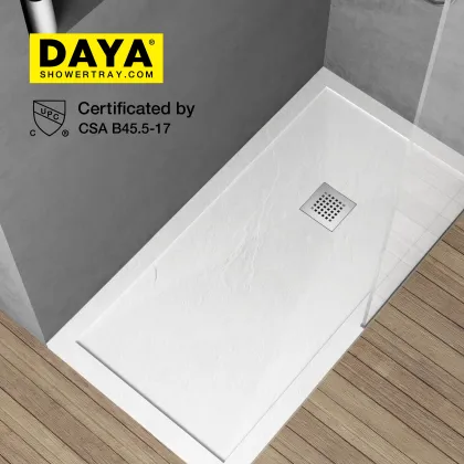 DAYA Resin Stone Shower Tray - Optional Natural Colors
