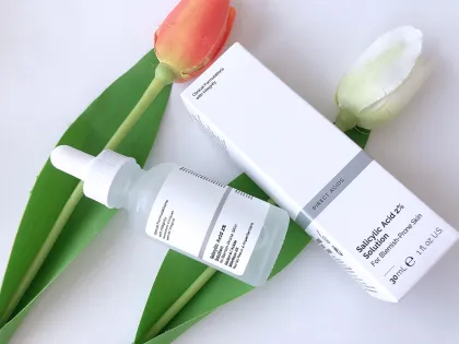 Serum Frosted Glass Bottle with Dropper for Acne and Blackhead Removal Salicylic Acid Skincare Essence