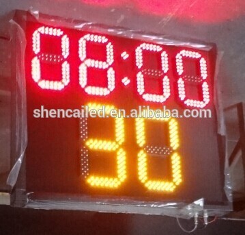 8 inch bright-colored 12v led digital clock