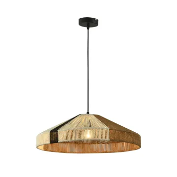 Custom Modern Simple Vintage Twine Woven Chandelier Pendant Light
