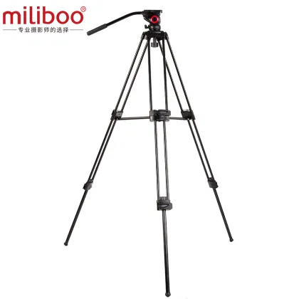 Promo miliboo Professional Portable Video Tripod with Hydraulic Head Digital DSLR Camera Stand tripod better than manfrotto