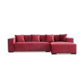 Comfort Stylowa aksamitna sofa przekrojowa